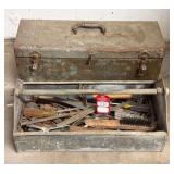 Metal Toolbox and Shop Tools