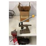 BB Watch Crystal Machine and Bench-Top Vise
