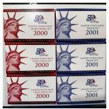 2000 & 2001 U.S. Coin Proof Sets