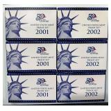 2001 & 2002 U.S. Coin Proof Sets