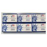 2004-2005-2006 U.S. Coin Proof Sets