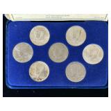 Kennedy Half Dollar 7 Coin Collection