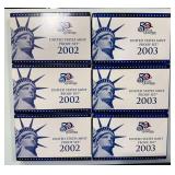 2002 & 2003 U.S. Coin Proof Sets