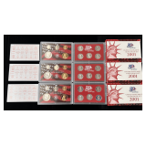 2001 U.S. Mint Silver Proof Sets