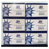 2002 & 2003 U.S. Coin Proof Sets