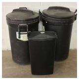 Rubbermaid and Sterilite Waste Cans