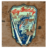 Vintage Falls City 'My Buddy' Metal Fishing Tacklebox