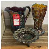 Carnival Glass, Decorative Plates and Vintage Frames
