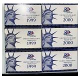 1999 & 2000 U.S. Coin Proof Sets