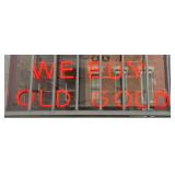 "We Buy Old Gold" Lighted Signage