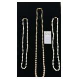 Pearl Necklaces and Earring Set