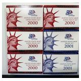 2000 & 2001 U.S. Coin Proof Sets