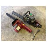 Electric Chainsaw And Craftsman Hedge Trimmer