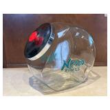 Necco Candies Glass Jar With Metal Lid