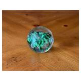 Zimmerman Art Glass Paperweight, Signed 1984