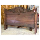 Carved Wood Full Size Bed Frame