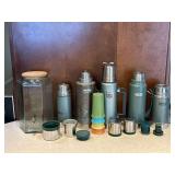 Stanley Thermos Jugs And Glass Beverage Dispenser