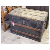 H.A. Winship Wood And Metal Storage Trunk