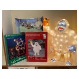 Rudolph Bumble Sculpture & Holiday Décor Lot