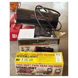 Thermoheat Heater & Twin Halogen Work Light Set