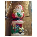 Santa Claus Blow Mold With Puppies