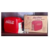 Coca-Cola Toy Dispenser With Box And 4 Glasses