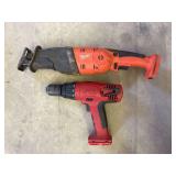Milwaukee Sawzall and Cordless Drill Set