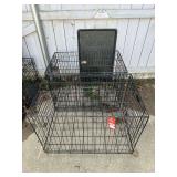 Two Wire Dog Crates With Removable Plastic Tray