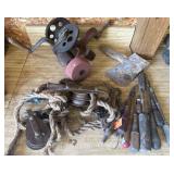 Vintage Hand Tools and Grinder