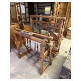 Floor Loom With Wood Frame And Accessories