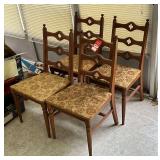 Early Ladder Back Dining Chairs