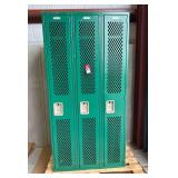 Lyon Products 3-Bin Metal Storage Lockers
