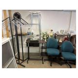 Metal Shelving Unit & Display Items
