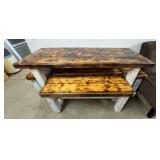 Farmhouse Style Table & Benches