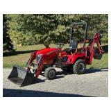 2021 Massey Fergusson GC1723 Tractor with FL1805 Loader & BH2720 Backhoe