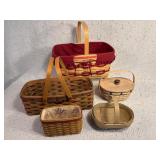 Longaberger Baskets Signed By Family