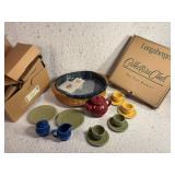 Longaberger Collectors Club Tea Set and Tray