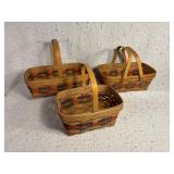 Longaberger Baskets Signed By Dave Longaberger