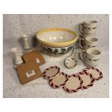 Longaberger Christmas Pottery