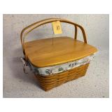 Longaberger Basket with Botanical Liner