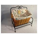 Longaberger Basket w Wrought Iron