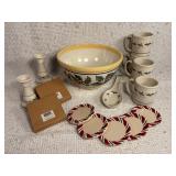 Longaberger Christmas Pottery