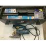 Bosch jigsaw with blades and toolbox