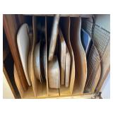 Assorted bakeware and cutting boards