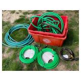Assorted garden hoses