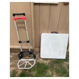 Folding table and dollie