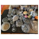 Assorted glass and porcelain