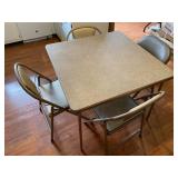 Folding table and 4 - chairs