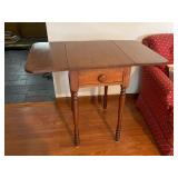 Antique dropleaf end table