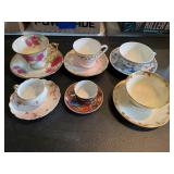 6 - teacups and saucers